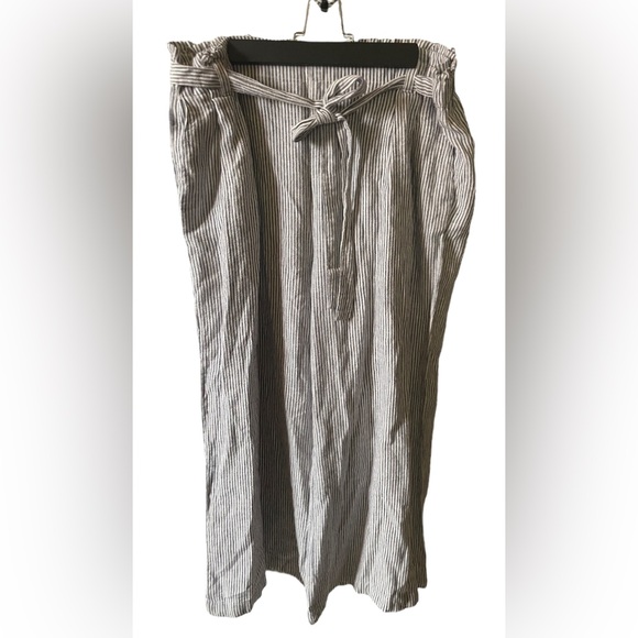 Ellen Tracy Linen Blend Wide Leg Pants - Picture 2 of 7